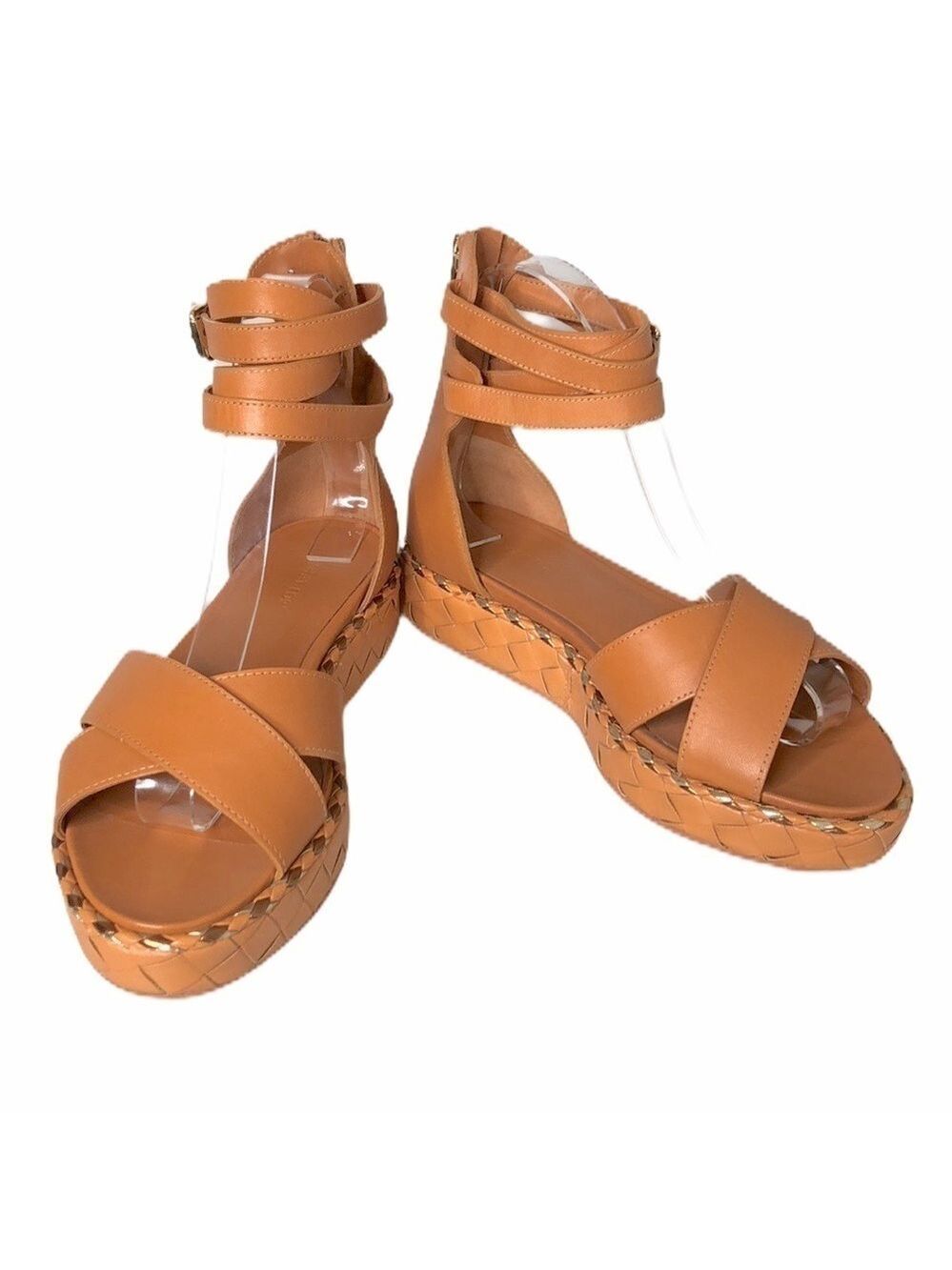 What for Platform criss cross‎ multi ankle strap sandal SZ 6